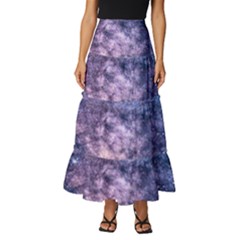 Watercolor Design Wallpaper Tiered Ruffle Maxi Skirt by artworkshop