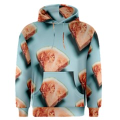 Watermelon Against Blue Surface Pattern Men s Core Hoodie by artworkshop