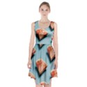 Watermelon Against Blue Surface Pattern Racerback Midi Dress View1