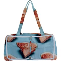 Watermelon Against Blue Surface Pattern Multi Function Bag by artworkshop