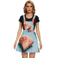 Watermelon Against Blue Surface Pattern Apron Dress by artworkshop