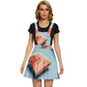 Watermelon Against Blue Surface Pattern Apron Dress View1