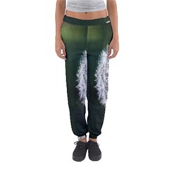 White Flower Women s Jogger Sweatpants