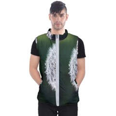 White Flower Men s Puffer Vest by artworkshop