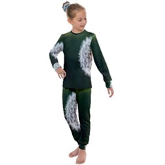 White Flower Kids  Long Sleeve Set  by artworkshop