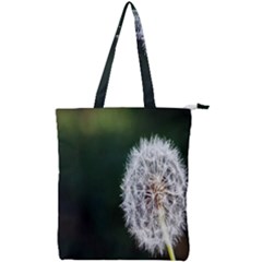 White Flower Double Zip Up Tote Bag by artworkshop