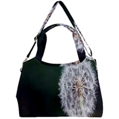 White Flower Double Compartment Shoulder Bag by artworkshop