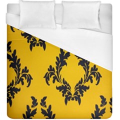 Yellow Regal Filagree Pattern Duvet Cover (king Size) by artworkshop