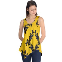 Yellow Regal Filagree Pattern Sleeveless Tunic by artworkshop