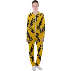 Yellow Regal Filagree Pattern Casual Jacket And Pants Set by artworkshop