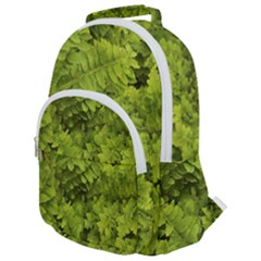 Botanical Motif Plants Detail Photography Rounded Multi Pocket Backpack