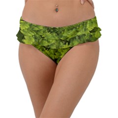 Botanical Motif Plants Detail Photography Frill Bikini Bottom by dflcprintsclothing