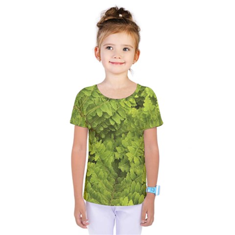 Botanical Motif Plants Detail Photography Kids  One Piece Tee by dflcprintsclothing