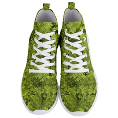 Botanical Motif Plants Detail Photography Men s Lightweight High Top Sneakers