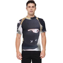 Hood 2 Men s Short Sleeve Rash Guard by Holyville