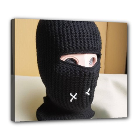 Ski Mask  Deluxe Canvas 24  X 20  (stretched) by Holyville