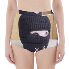 Ski Mask  High-waisted Bikini Bottoms by Holyville