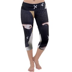 Ski Mask  Capri Yoga Leggings