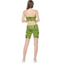 Botanical Motif Plants Detail Photography Stretch Shorts and Tube Top Set View2