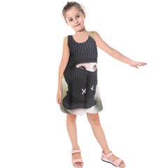 Ski Mask  Kids  Sleeveless Dress by Holyville