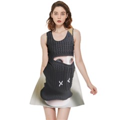 Ski Mask  Inside Out Reversible Sleeveless Dress by Holyville