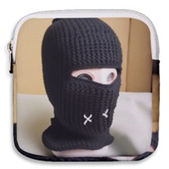 Ski Mask  Mini Square Pouch by Holyville