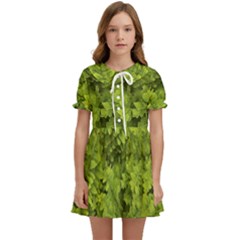 Botanical Motif Plants Detail Photography Kids  Sweet Collar Dress by dflcprintsclothing