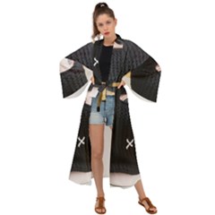 Ski Mask  Maxi Kimono by Holyville