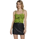 Botanical Motif Plants Detail Photography Flowy Camisole Tie Up Top View1