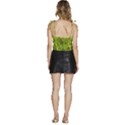 Botanical Motif Plants Detail Photography Flowy Camisole Tie Up Top View4