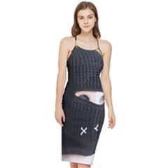 Ski Mask  Bodycon Cross Back Summer Dress by Holyville