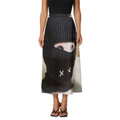 Ski Mask  Classic Midi Chiffon Skirt