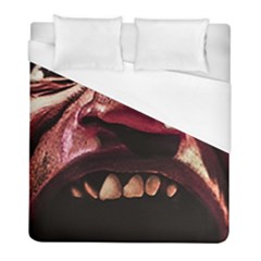 Scary Man Closeup Portrait Illustration Duvet Cover (full/ Double Size) by dflcprintsclothing