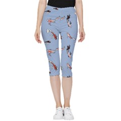 Koi! Inside Out Lightweight Velour Capri Leggings 