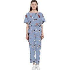 Koi! Batwing Lightweight Chiffon Jumpsuit