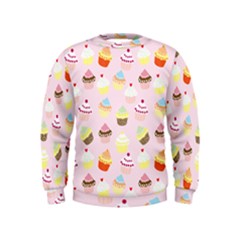 Cupcakes! Kids  Sweatshirt by fructosebat