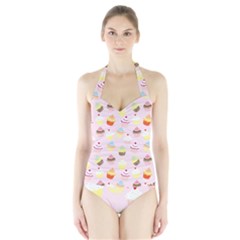 Cupcakes! Halter Swimsuit by fructosebat