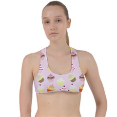 Cupcakes! Criss Cross Racerback Sports Bra by fructosebat