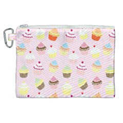 Cupcakes! Canvas Cosmetic Bag (xl) by fructosebat