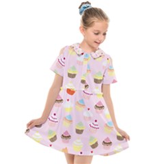 Cupcakes! Kids  Short Sleeve Shirt Dress by fructosebat