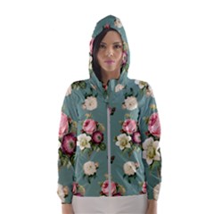 Victorian Floral Women s Hooded Windbreaker by fructosebat