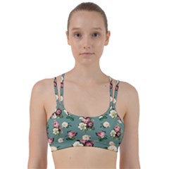 Victorian Floral Line Them Up Sports Bra by fructosebat