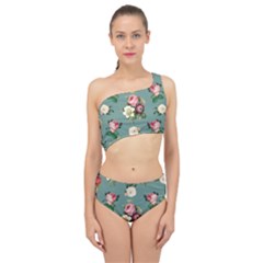 Victorian Floral Spliced Up Two Piece Swimsuit by fructosebat