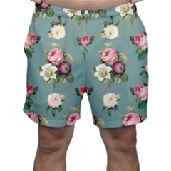 Victorian Floral Men s Shorts by fructosebat