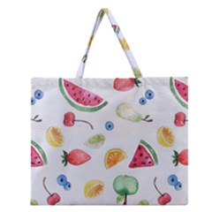 Fruit! Zipper Large Tote Bag by fructosebat