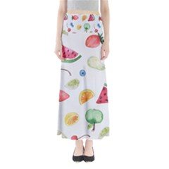 Fruit! Full Length Maxi Skirt by fructosebat