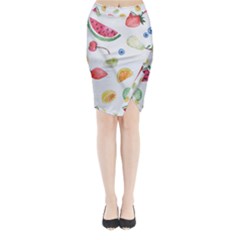 Fruit! Midi Wrap Pencil Skirt by fructosebat