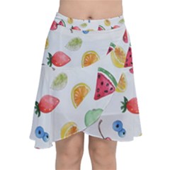 Fruit! Chiffon Wrap Front Skirt by fructosebat