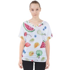 Fruit! V-neck Dolman Drape Top by fructosebat