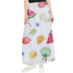 Fruit! Maxi Chiffon Skirt by fructosebat